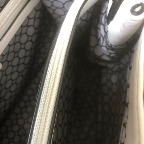 Nine West Black and White 'Divide and Conquer' Satchel | Brand New |