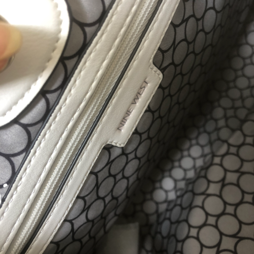 Nine West Black and White 'Divide and Conquer' Satchel | Brand New |