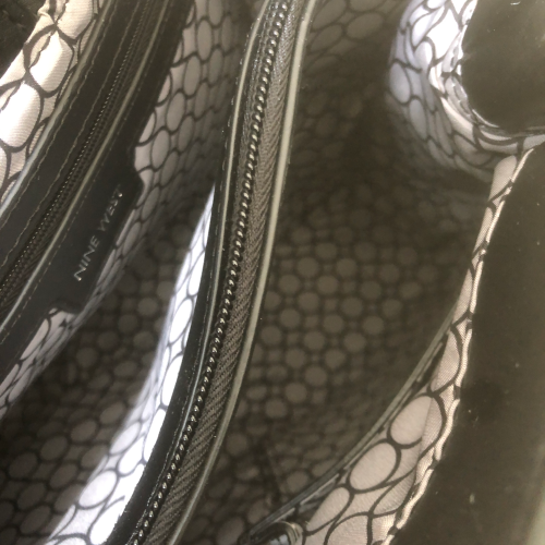 Nine West Black 'Divide and Conquer' Satchel | Brand New |