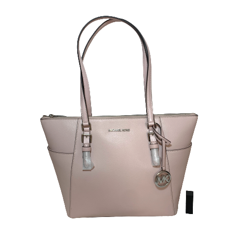 Michael Kors 'Charlotte' Powder Blush Leather Zip Tote | Brand New |