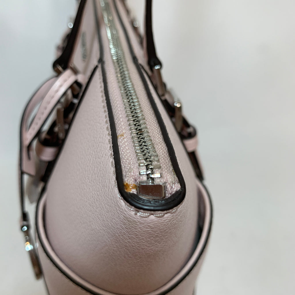 Michael Kors 'Charlotte' Powder Blush Leather Zip Tote | Brand New |