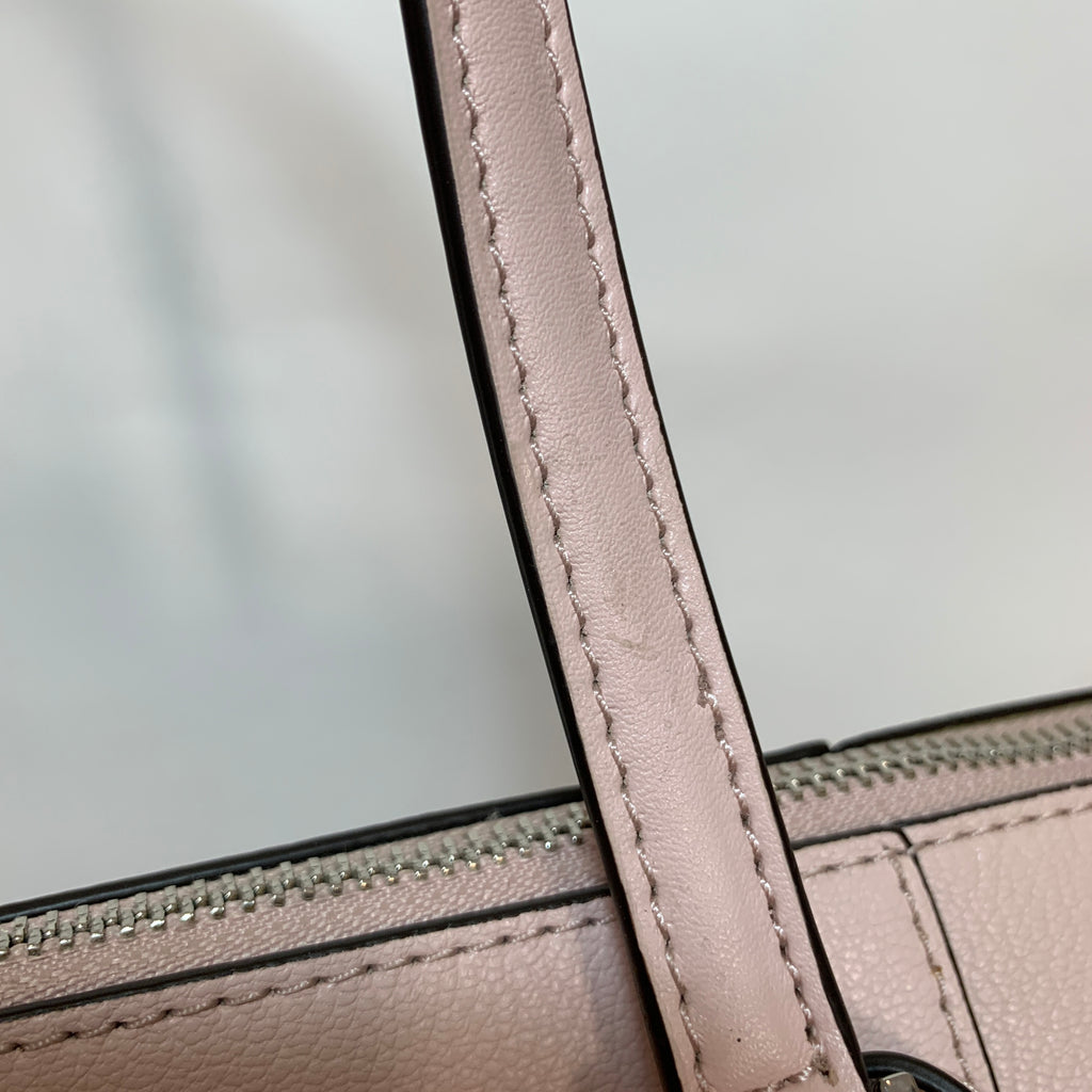 Michael Kors 'Charlotte' Powder Blush Leather Zip Tote | Brand New |