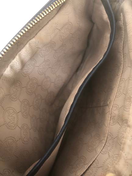 Michael Kors Navy Blue Leather Crossbody Bag | Gently Used |