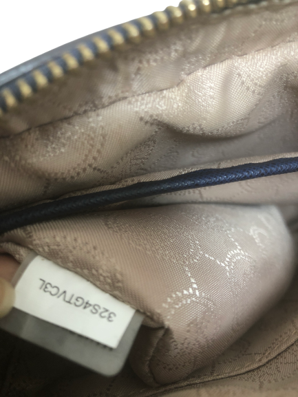 Michael Kors Navy Blue Leather Crossbody Bag | Gently Used |