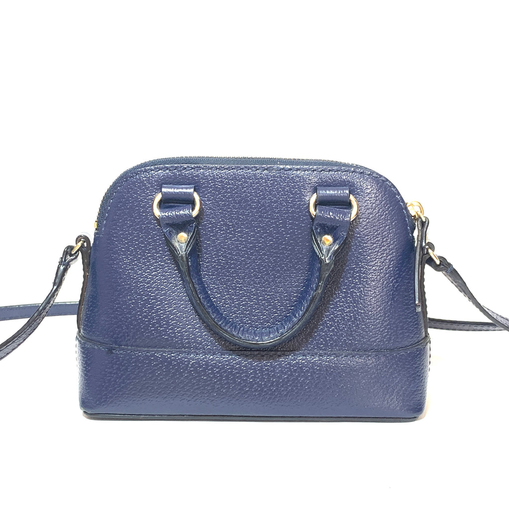 Kate Spade Navy Pebbled Leather Mini Satchel | Gently Used |
