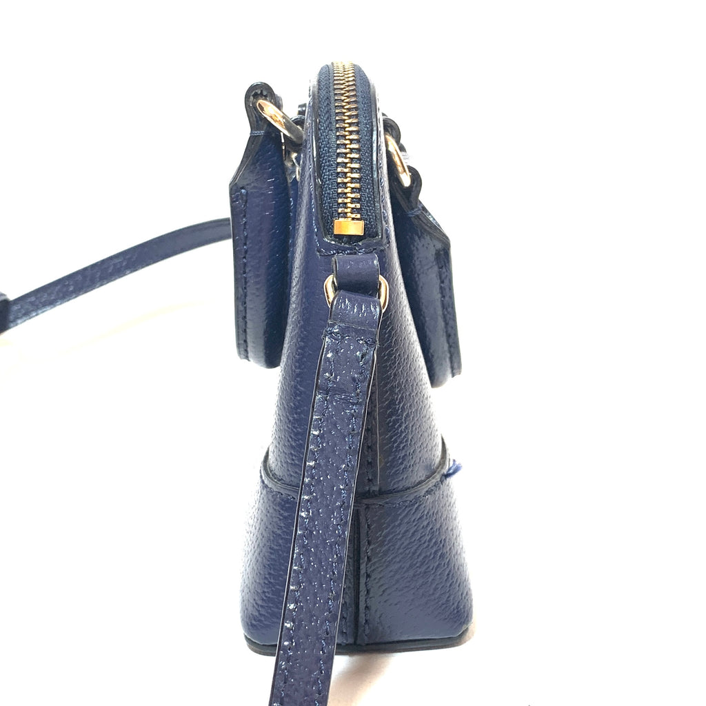 Kate Spade Navy Pebbled Leather Mini Satchel | Gently Used |