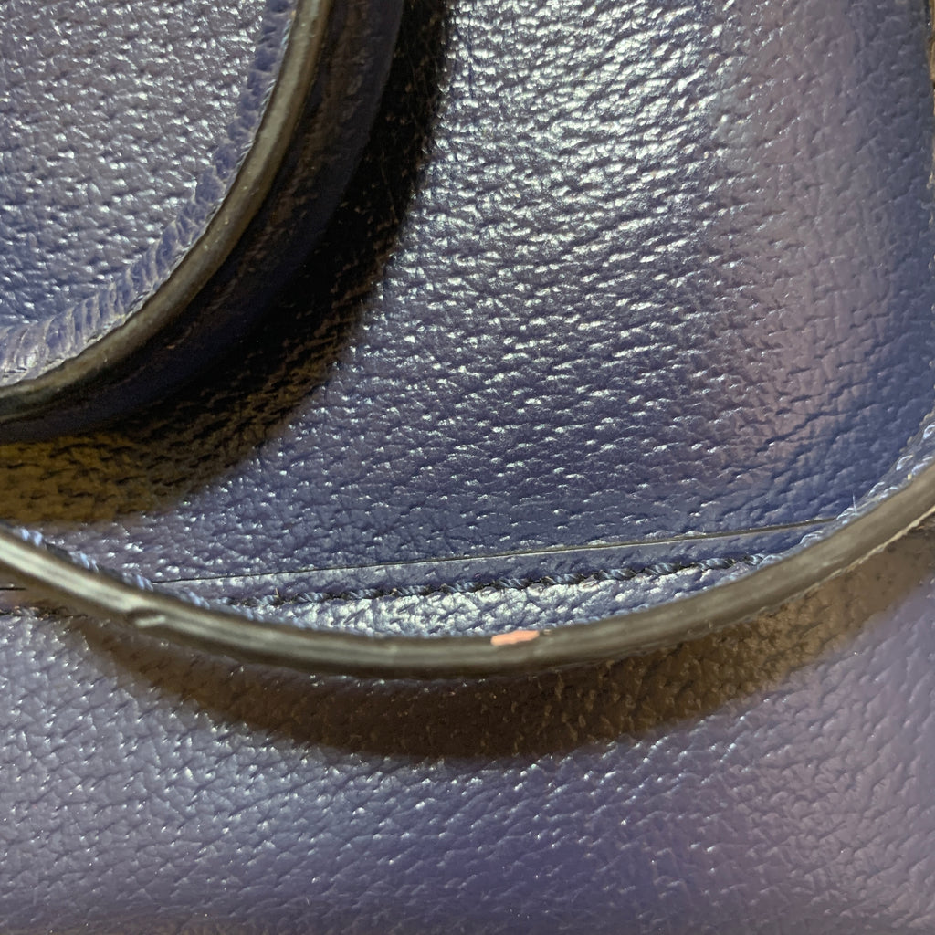 Kate Spade Navy Pebbled Leather Mini Satchel | Gently Used |