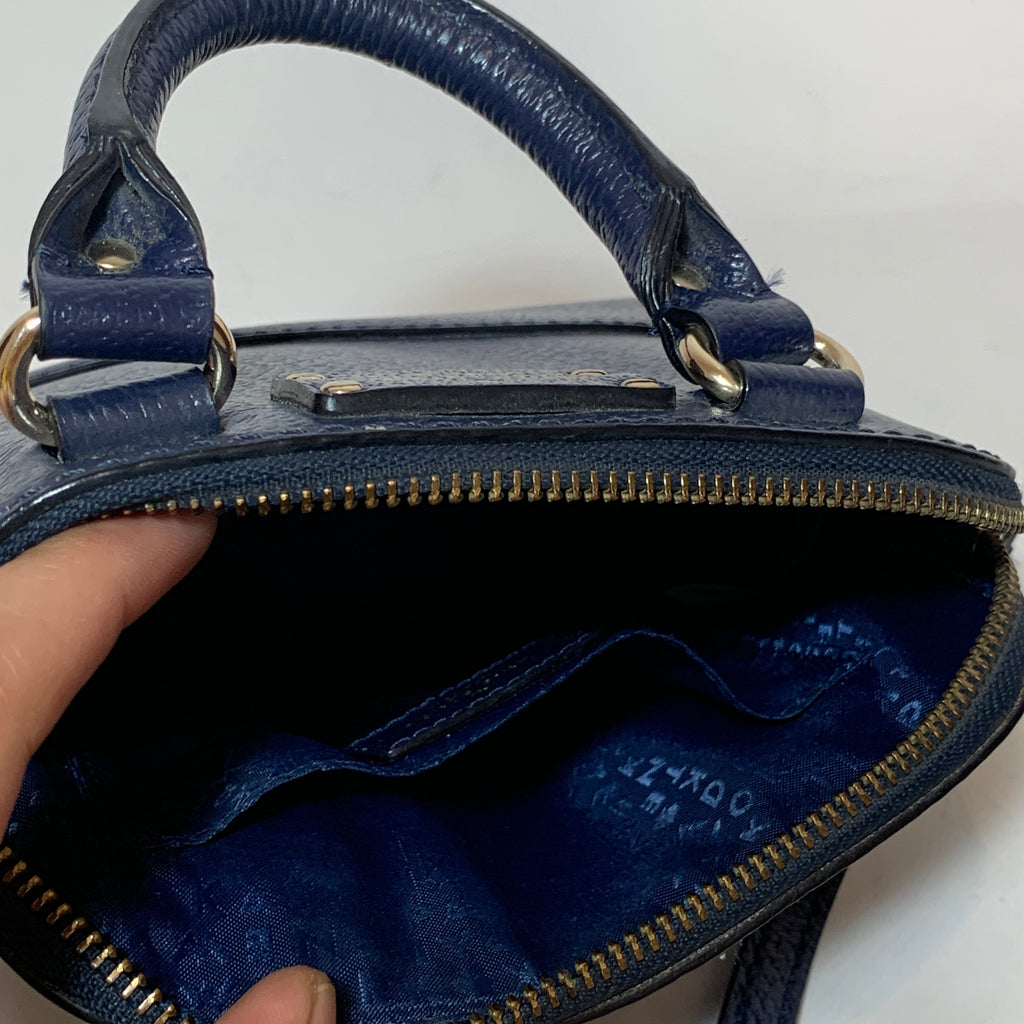 Kate Spade Navy Pebbled Leather Mini Satchel | Gently Used |