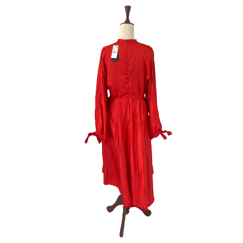 Splash Red Satin Dress | Brand New |