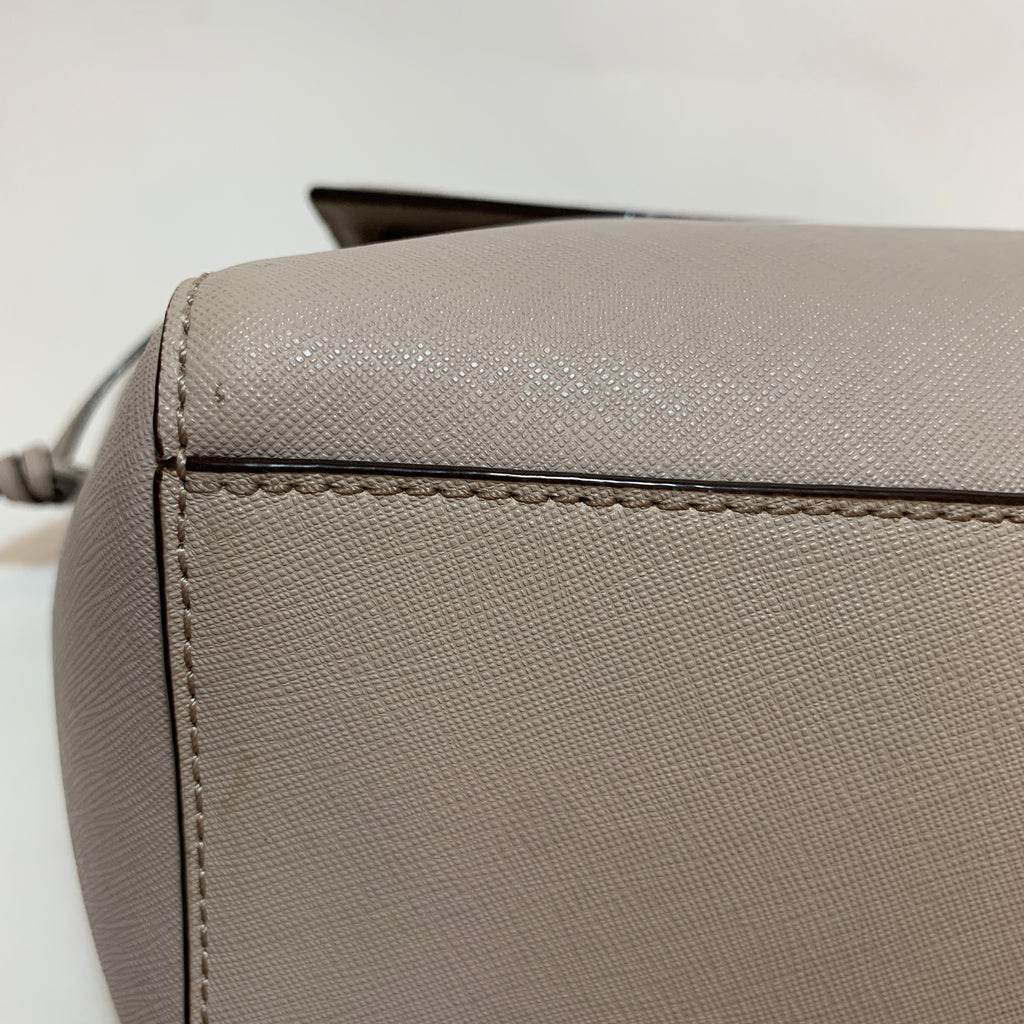 Kate Spade Grey Leather Satchel | Gently Used |