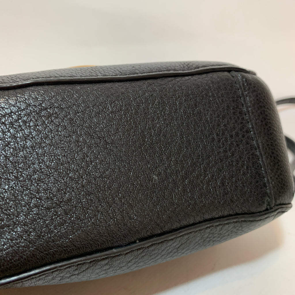 Michael Kors Black Pebbled Leather Mini Cross Body Bag | Pre Loved |