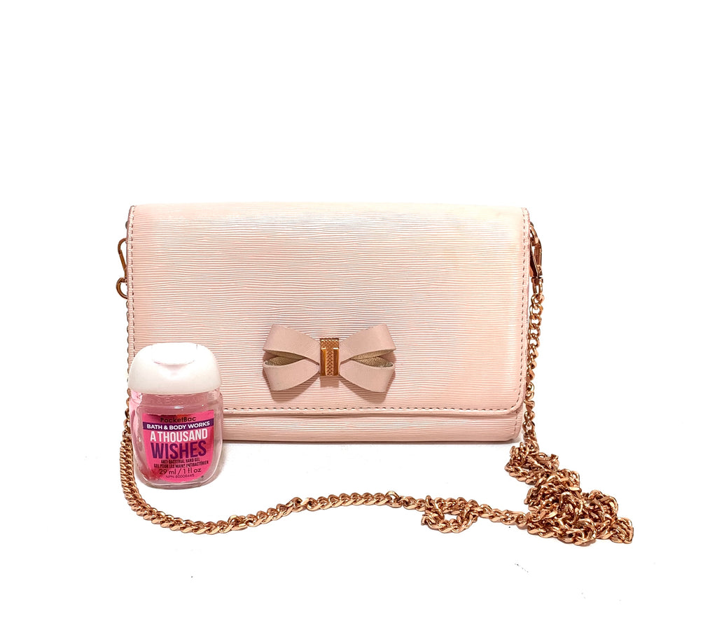 Ted Baker Light Pink Leather Cross Body Bag | Pre Loved |