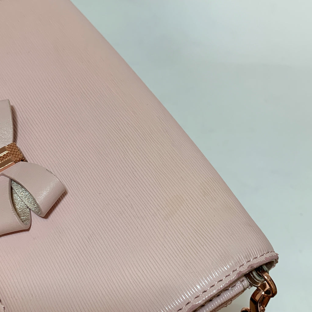 Ted Baker Light Pink Leather Cross Body Bag | Pre Loved |