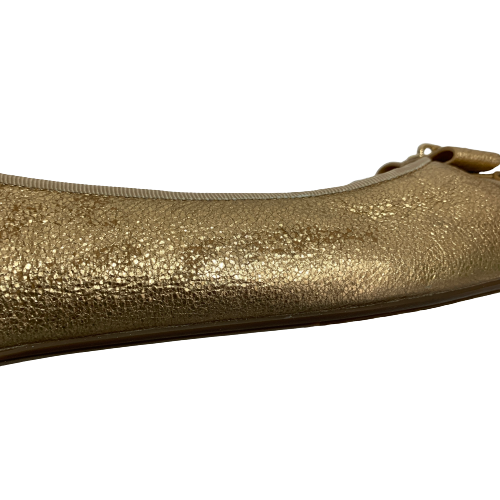 Michael Kors 'Alice' Gold Metallic Ballet Flats | Pre Loved |