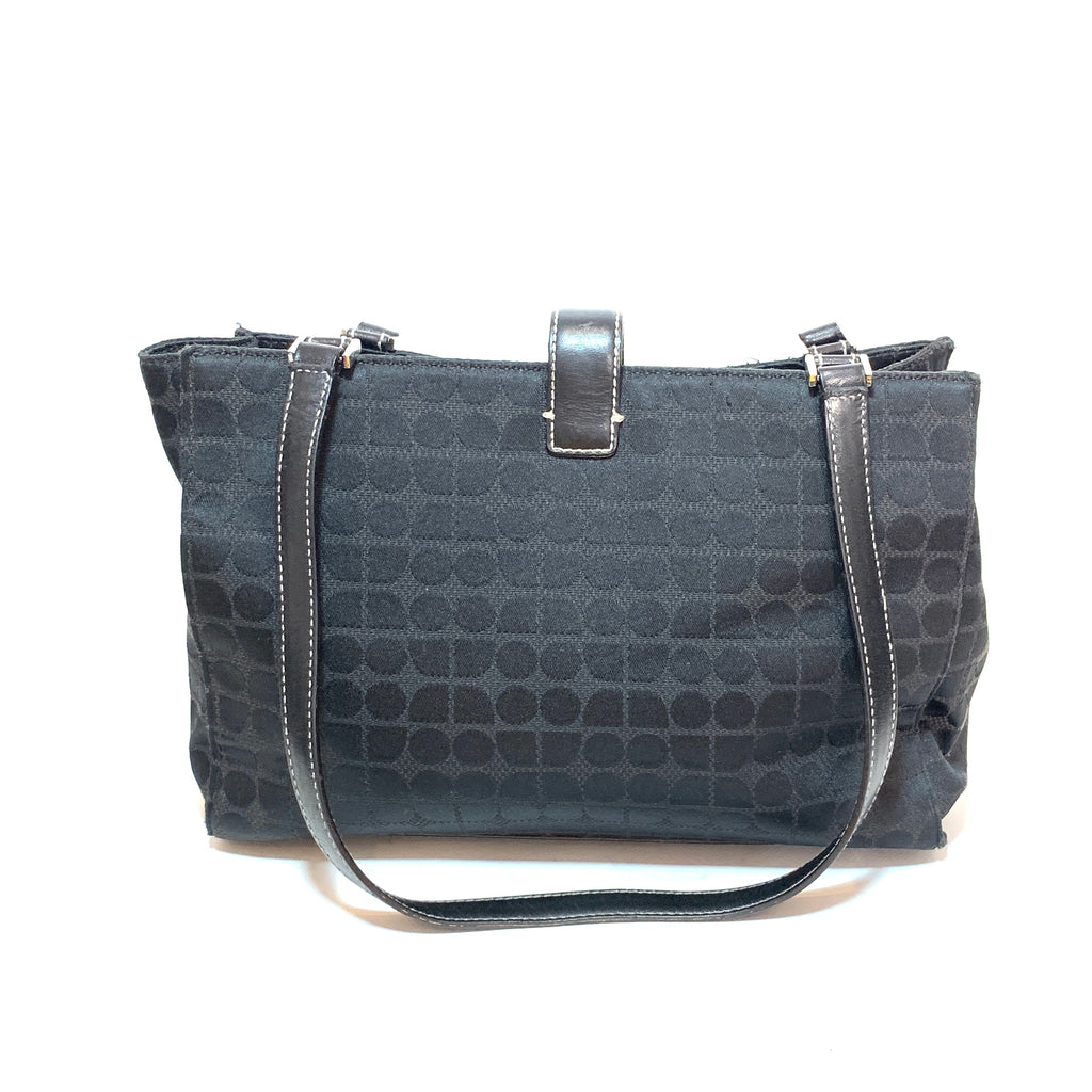 Kate Spade Black Canvas Vintage Tote | Pre Loved |