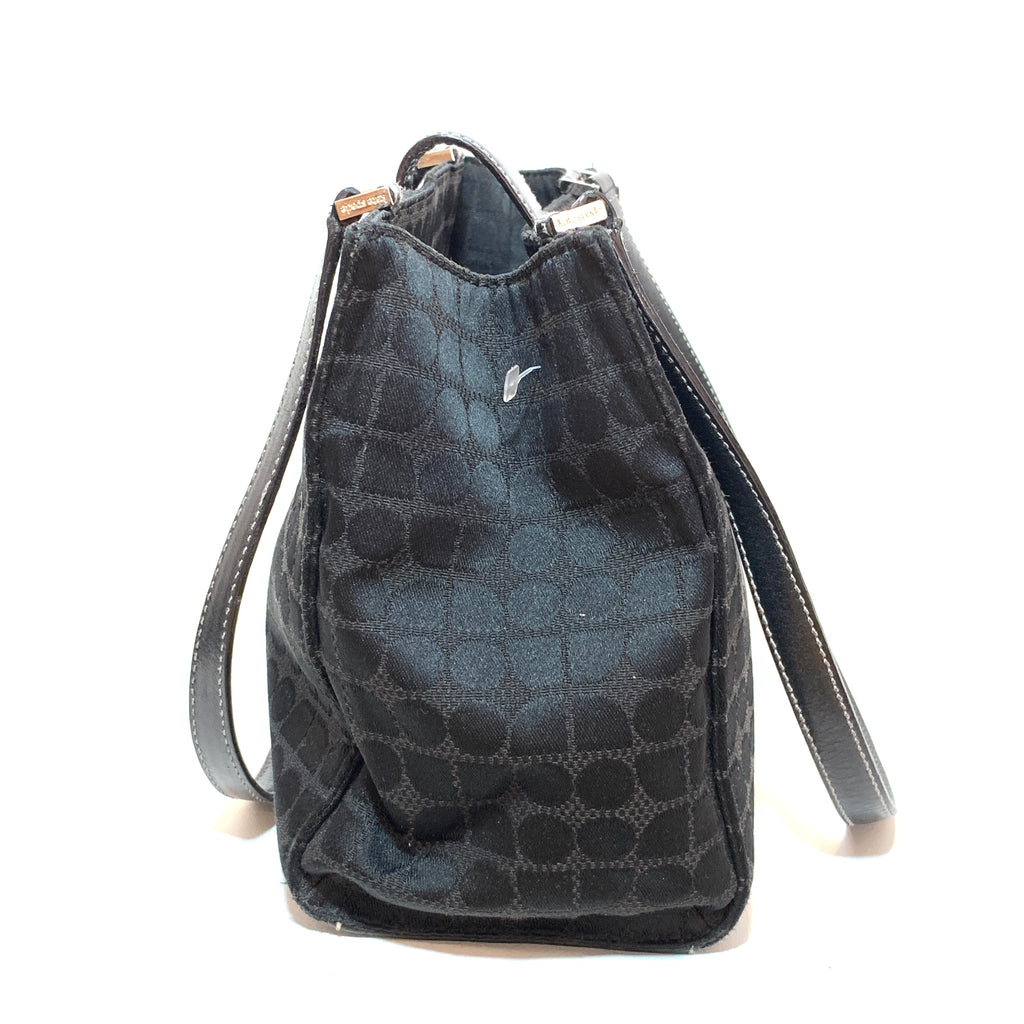 Kate Spade Black Canvas Vintage Tote | Pre Loved |