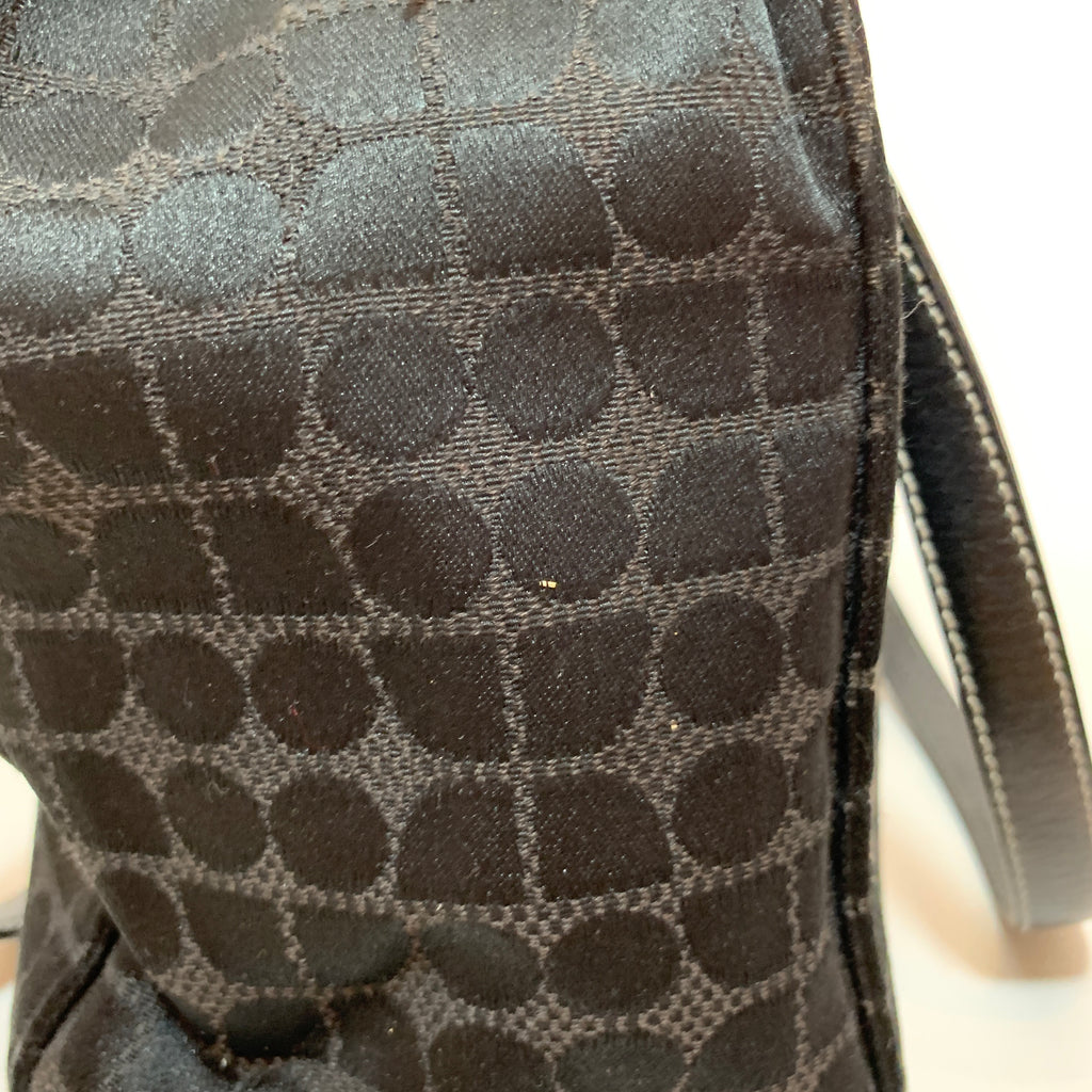 Kate Spade Black Canvas Vintage Tote | Pre Loved |