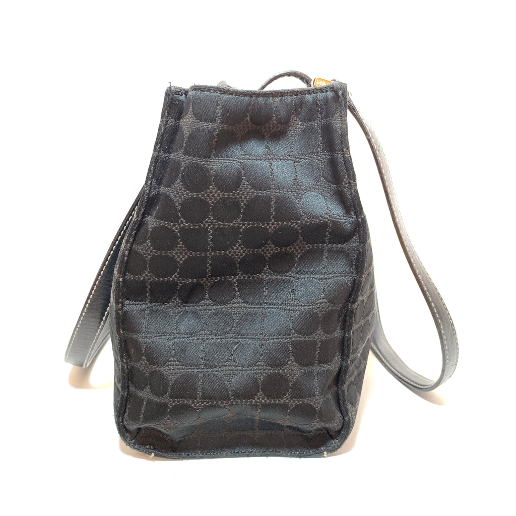 Kate Spade Black Canvas Vintage Tote | Pre Loved |