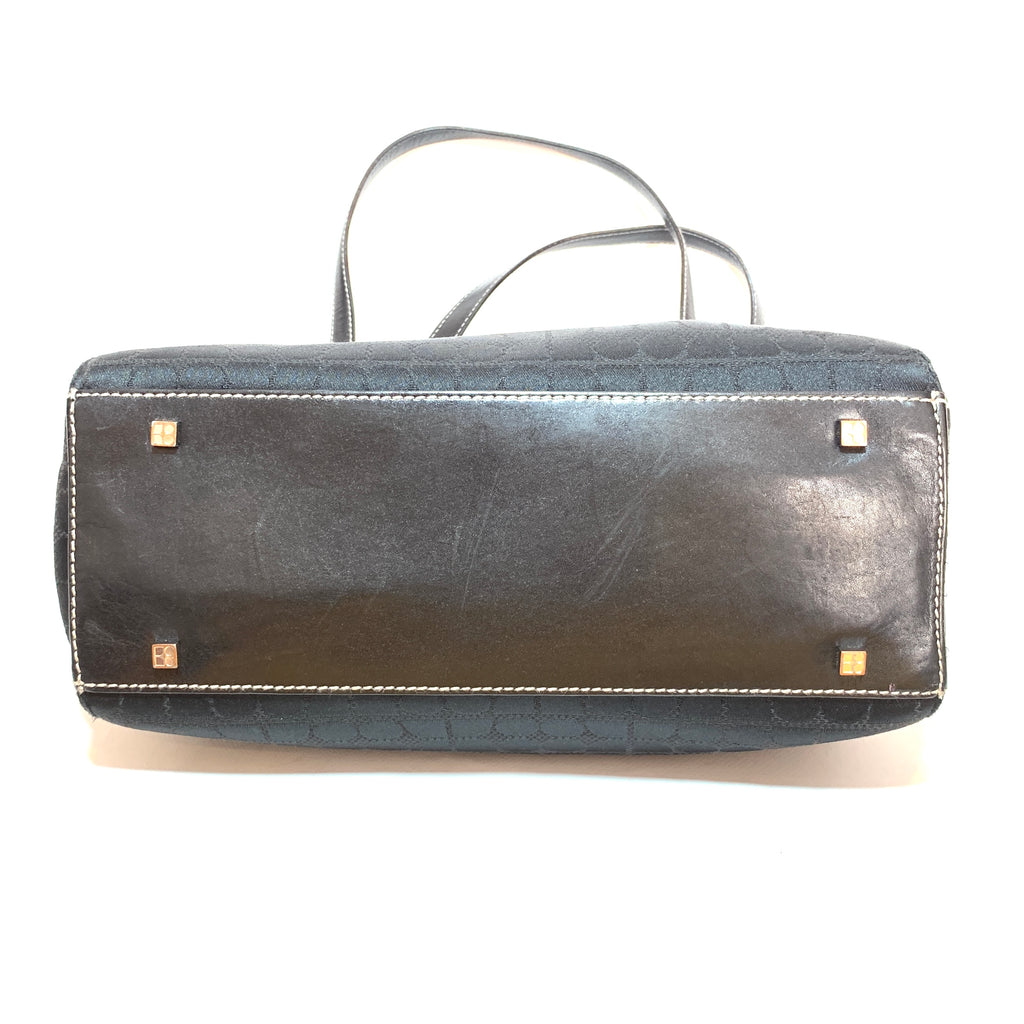 Kate Spade Black Canvas Vintage Tote | Pre Loved |