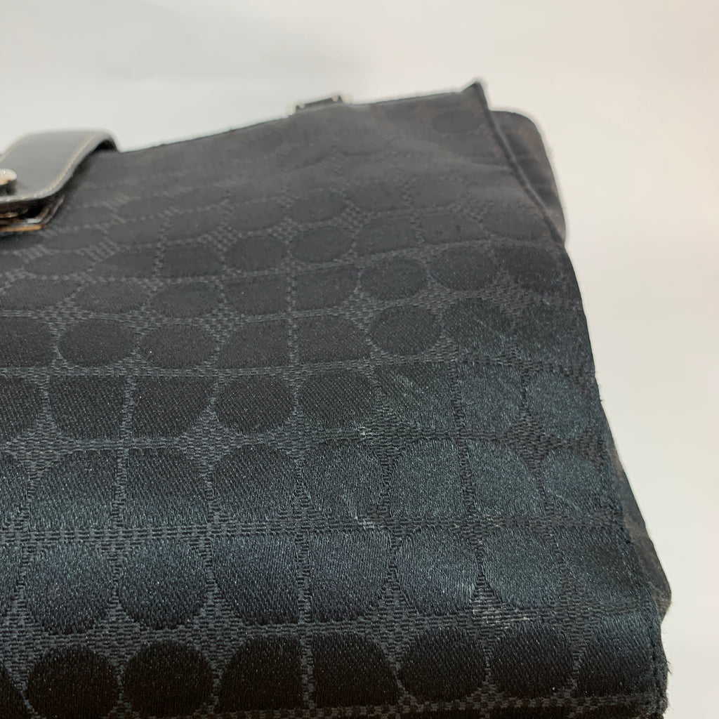 Kate Spade Black Canvas Vintage Tote | Pre Loved |