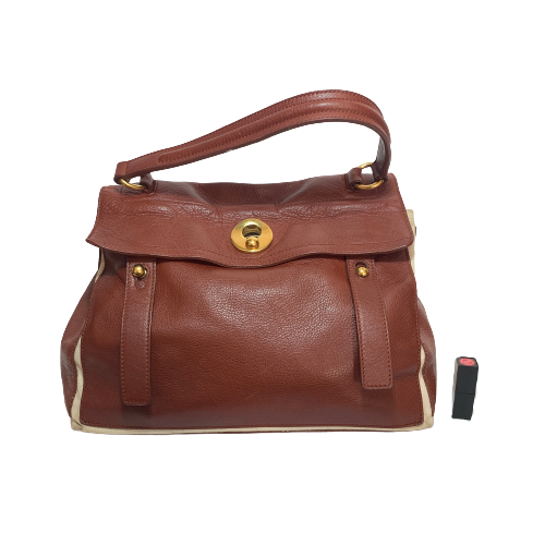 Saint Laurent Tan Leather Vintage Tote | Pre Loved |