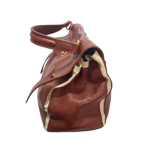 Saint Laurent Tan Leather Vintage Tote | Pre Loved |