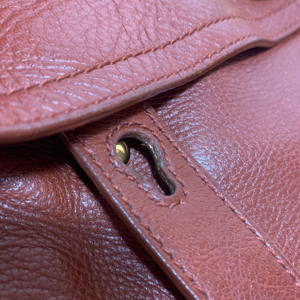 Saint Laurent Tan Leather Vintage Tote | Pre Loved |