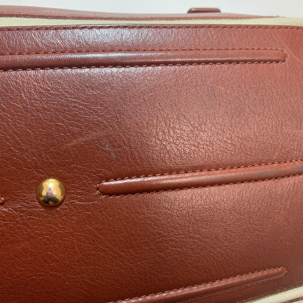 Saint Laurent Tan Leather Vintage Tote | Pre Loved |