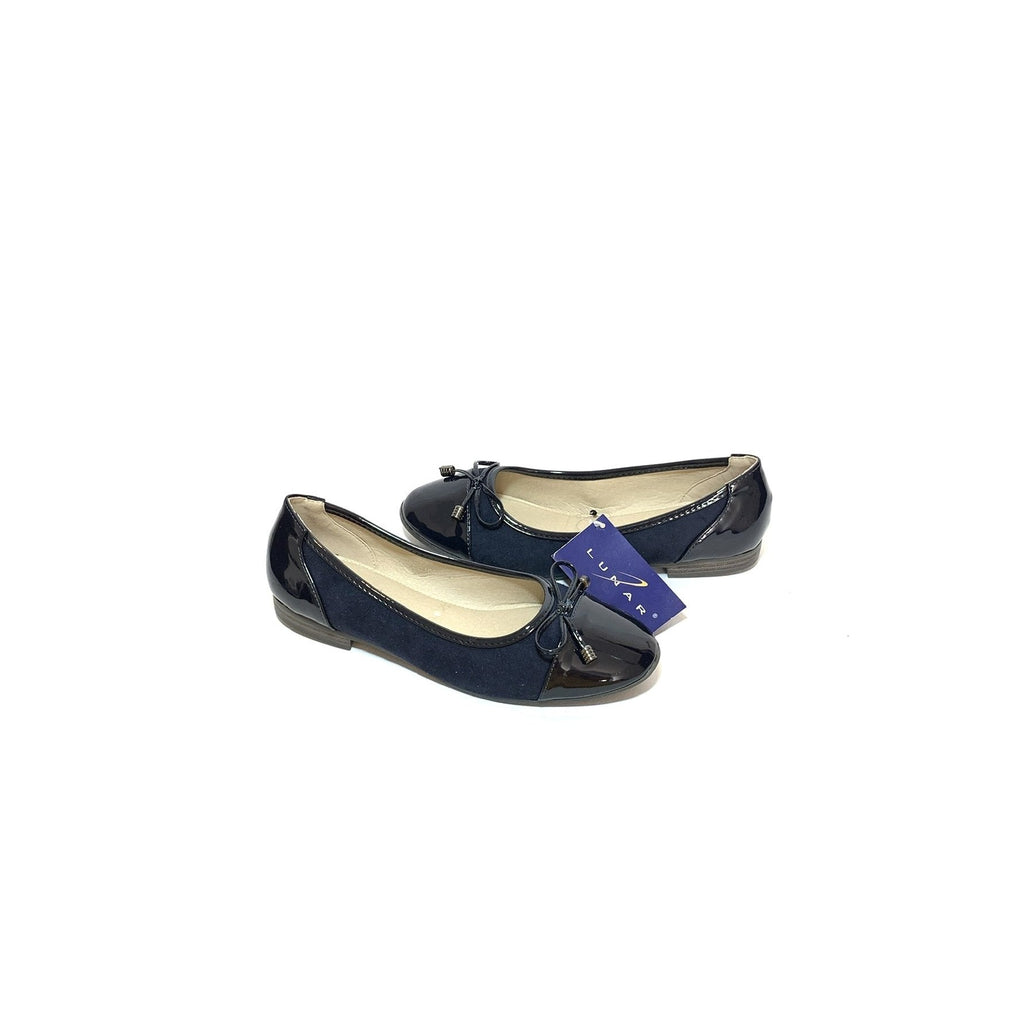 Lunar Navy & Black Ballet Flats | Brand New |