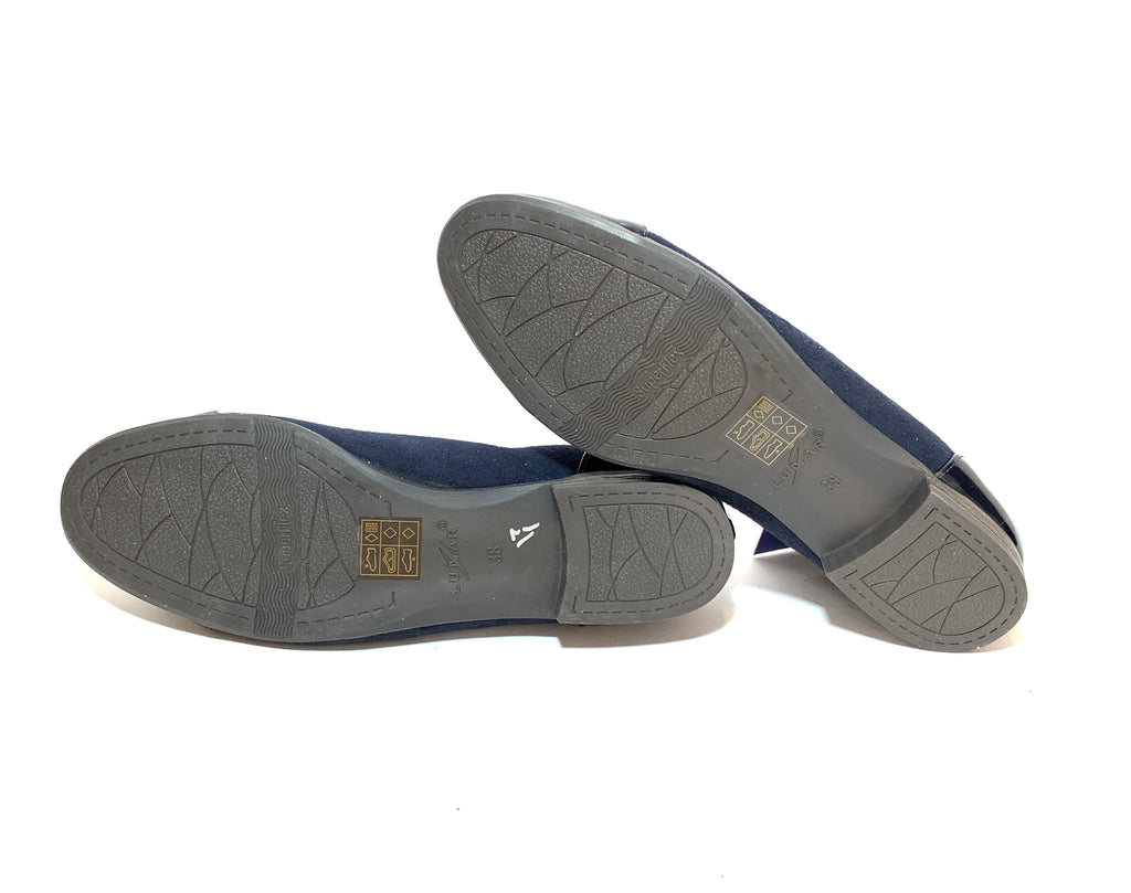 Lunar Navy & Black Ballet Flats | Brand New |