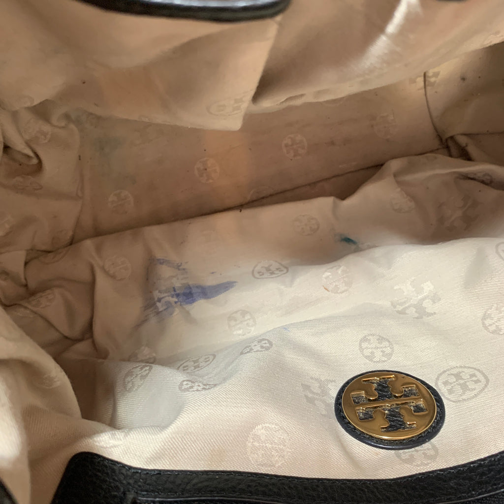 Tory Burch Black Leather 'Amanda' Shoulder Bag | Pre Loved |