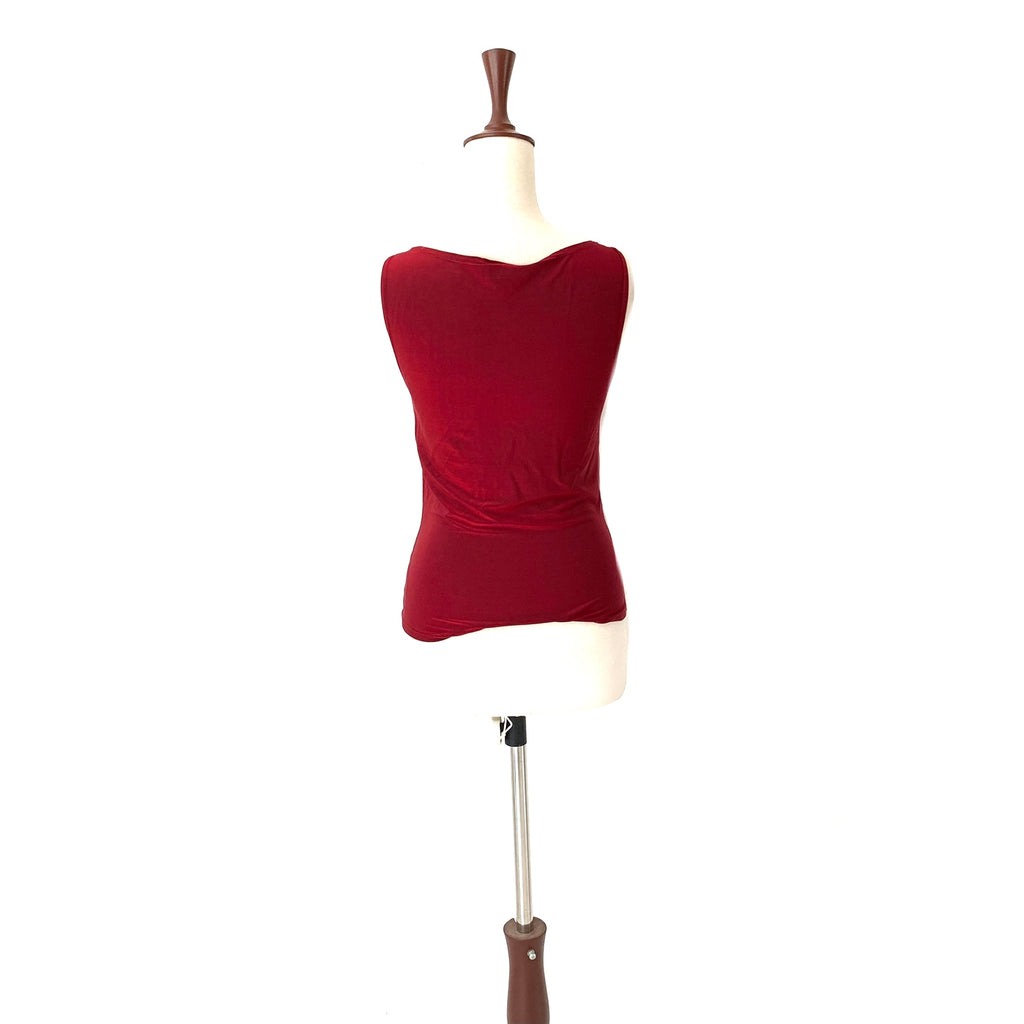 River Island Red Metallic Sleeveless Top | Gently Used |