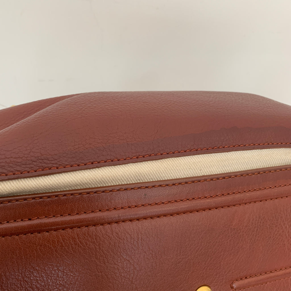 Saint Laurent Tan Leather Vintage Tote | Pre Loved |