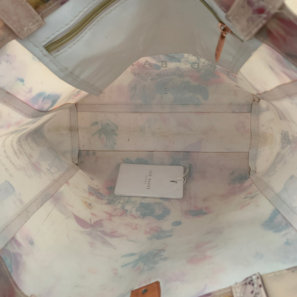Ted Baker Medium Floral Print Jelly Shopper Bag | Pre Loved |