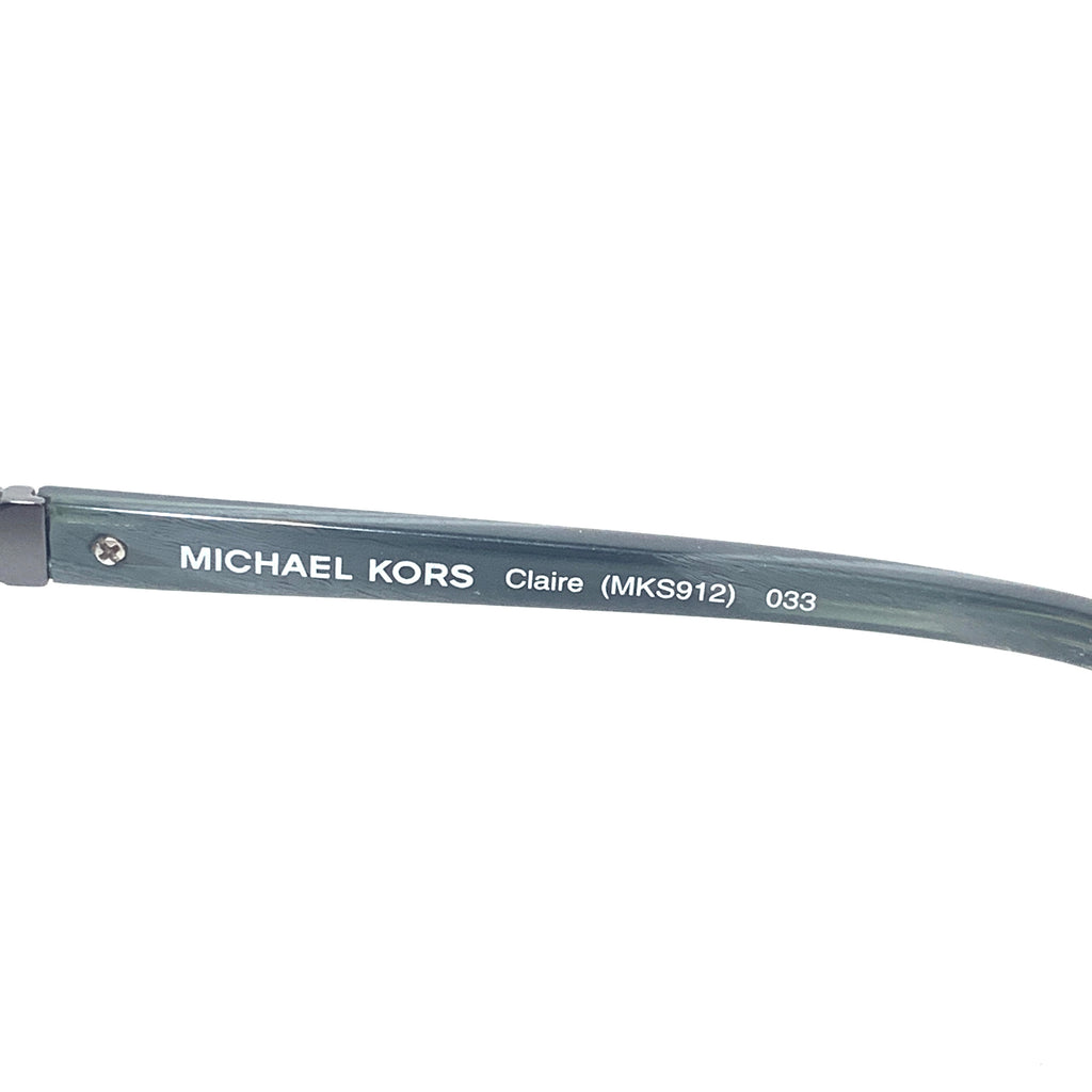 Michael Kors 'Claire' Black Metal Aviator Sunglasses | Like New |