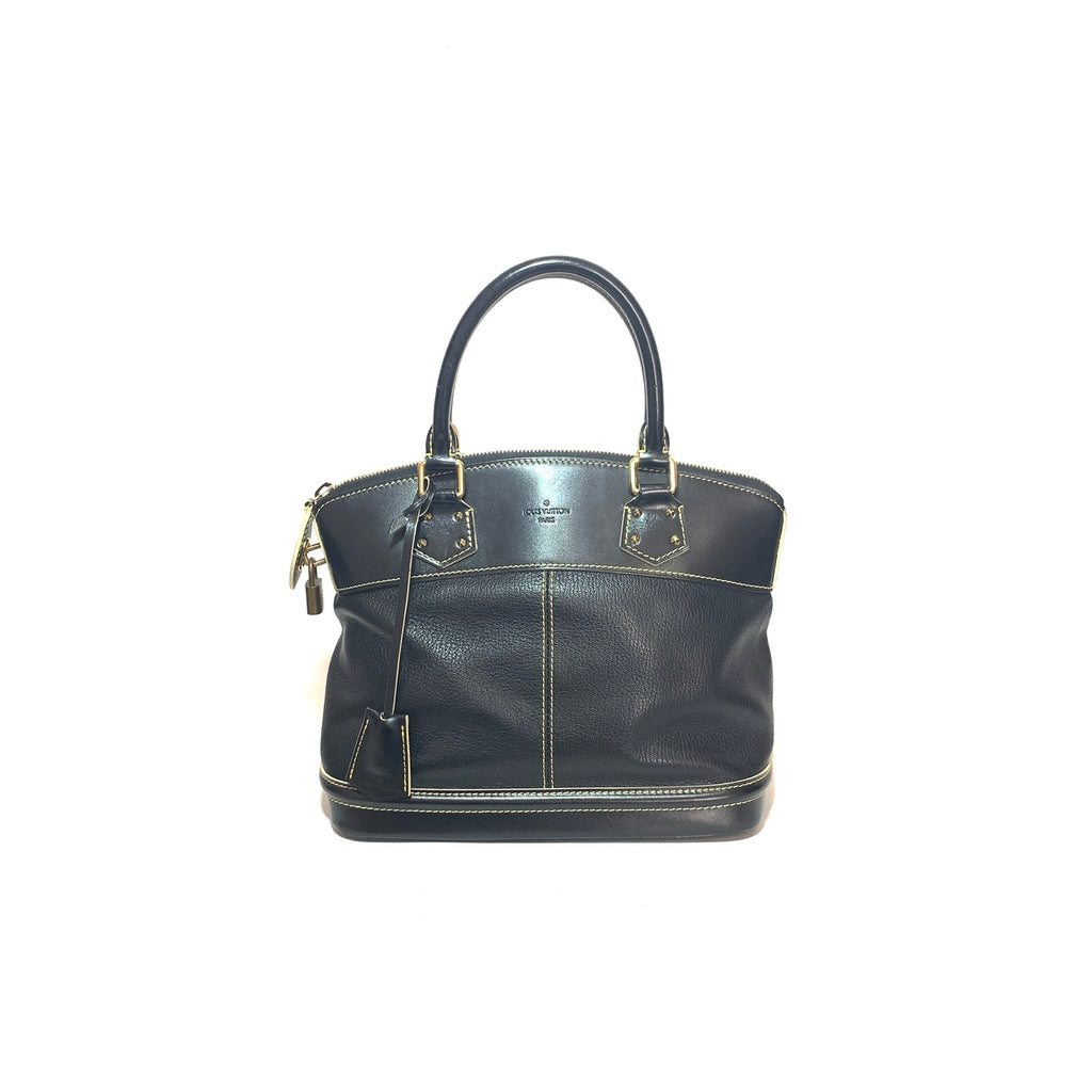Louis Vuitton Black 'Suhali' Leather Lock It MM Bag | Gently Used |