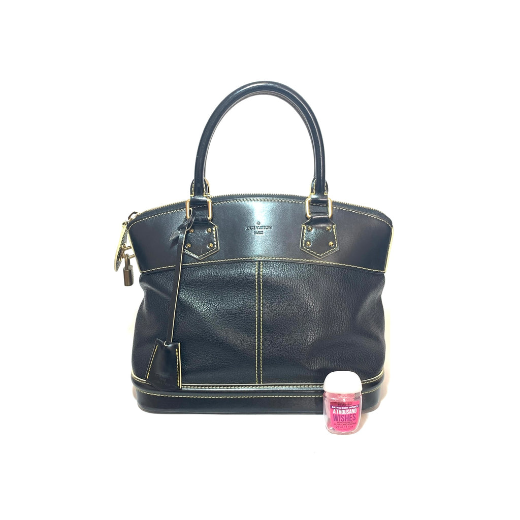 Louis Vuitton Black 'Suhali' Leather Lock It MM Bag | Gently Used |