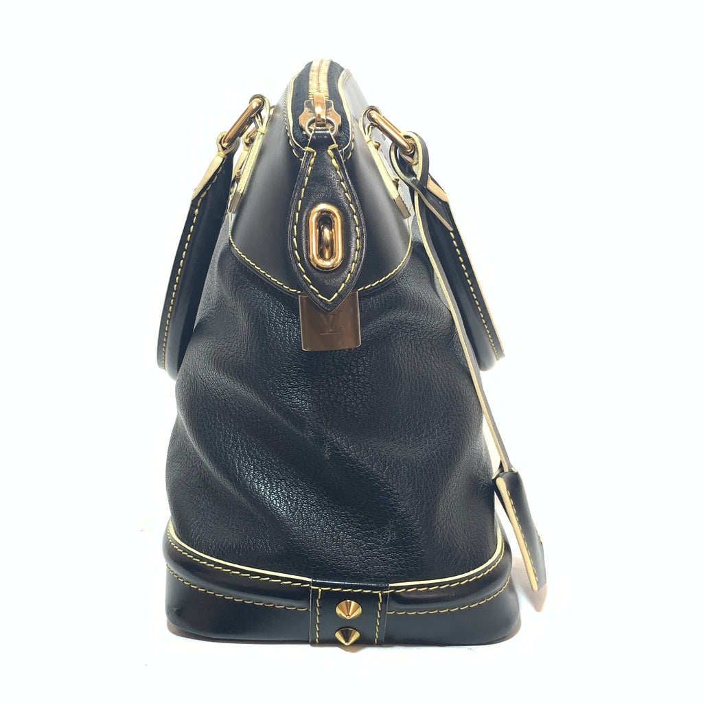 Louis Vuitton Black 'Suhali' Leather Lock It MM Bag | Gently Used |