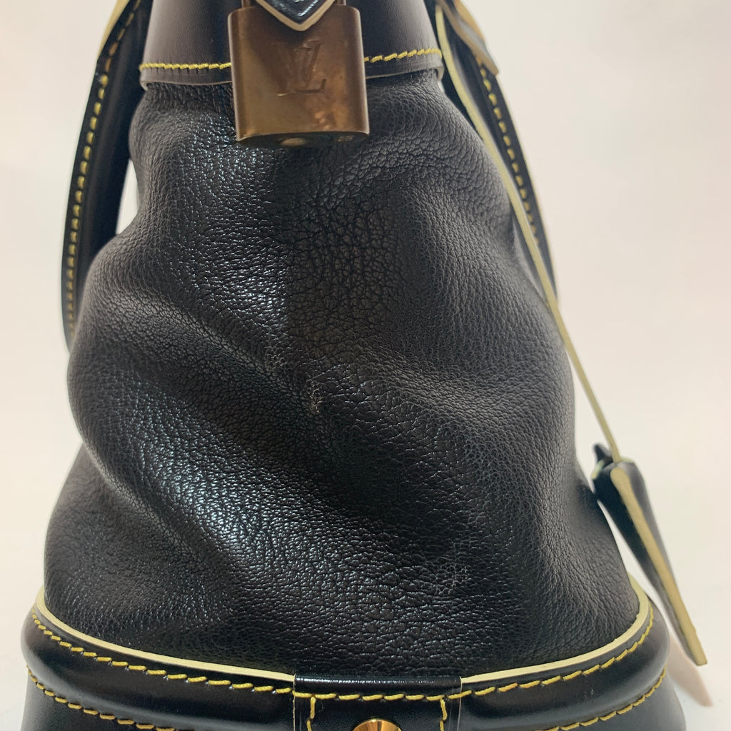 Louis Vuitton Black 'Suhali' Leather Lock It MM Bag | Gently Used |
