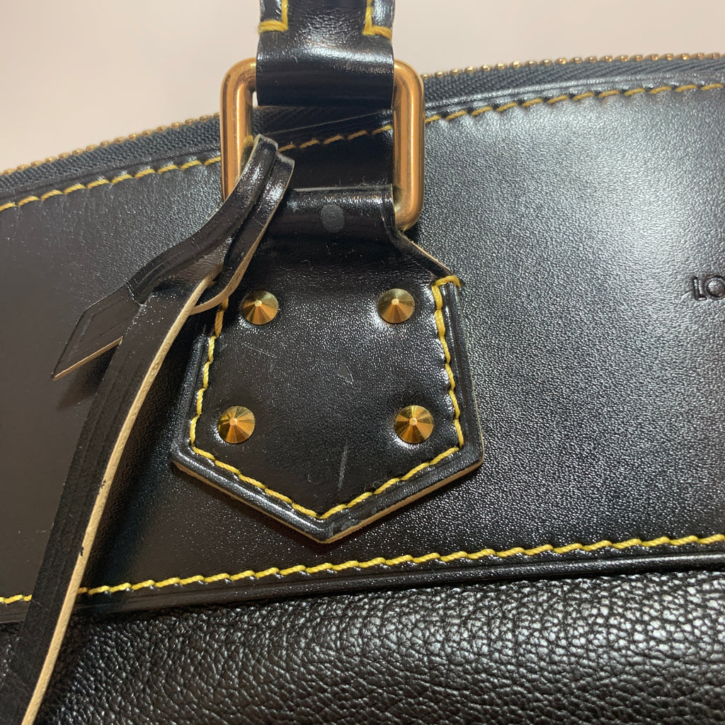 Louis Vuitton Black 'Suhali' Leather Lock It MM Bag | Gently Used |