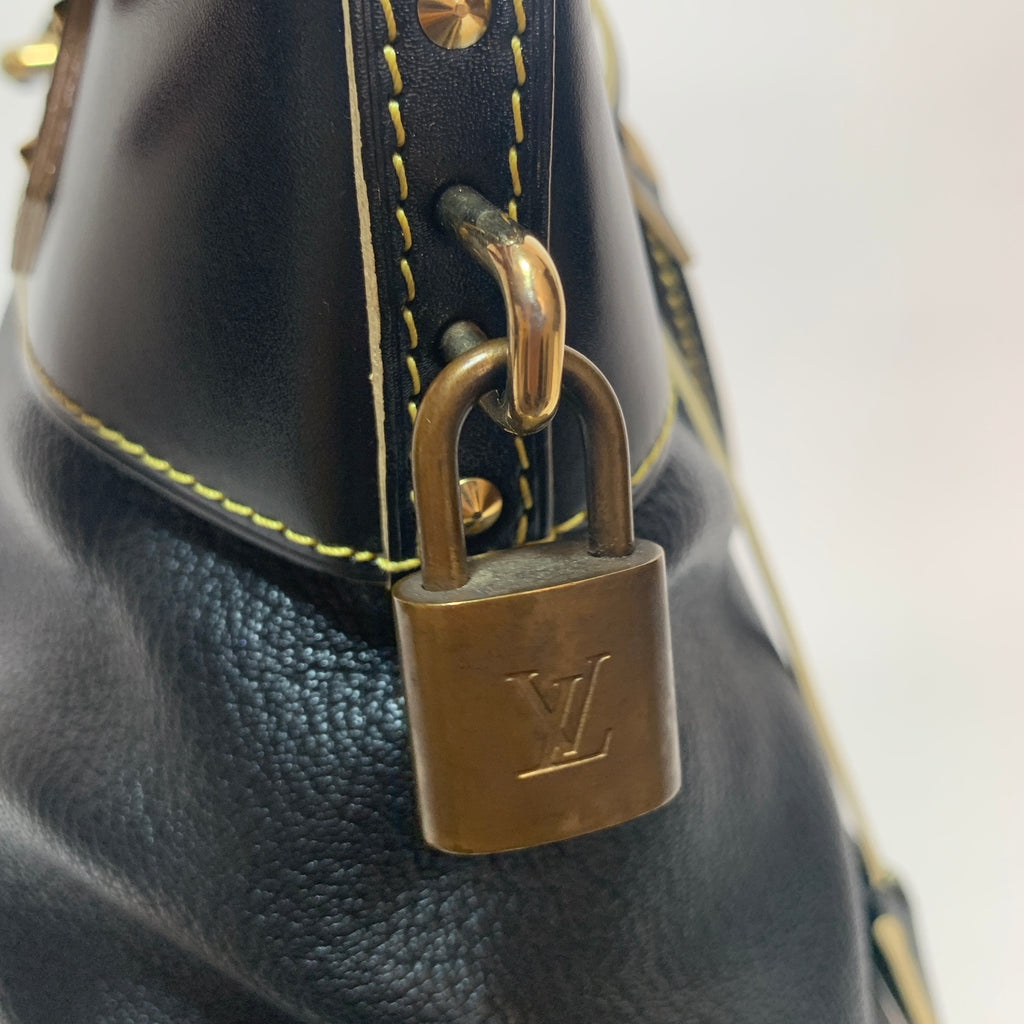 Louis Vuitton Black 'Suhali' Leather Lock It MM Bag | Gently Used |