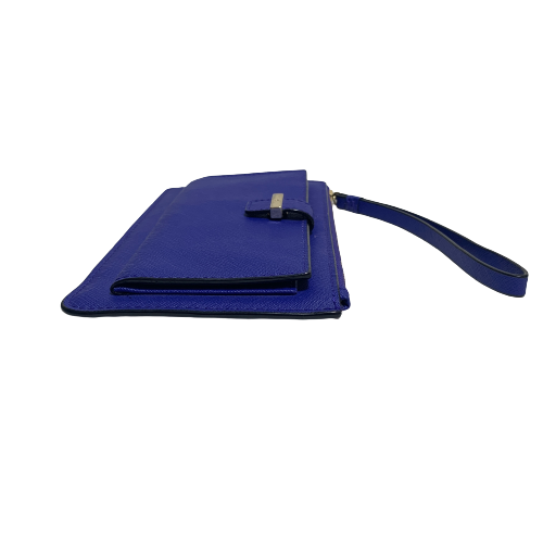 Kate Spade Blue Leather Flat Wallet | Gently Used |