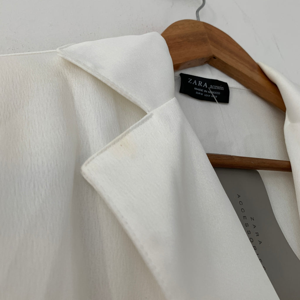 ZARA White Collared Bodysuit | Brand New |