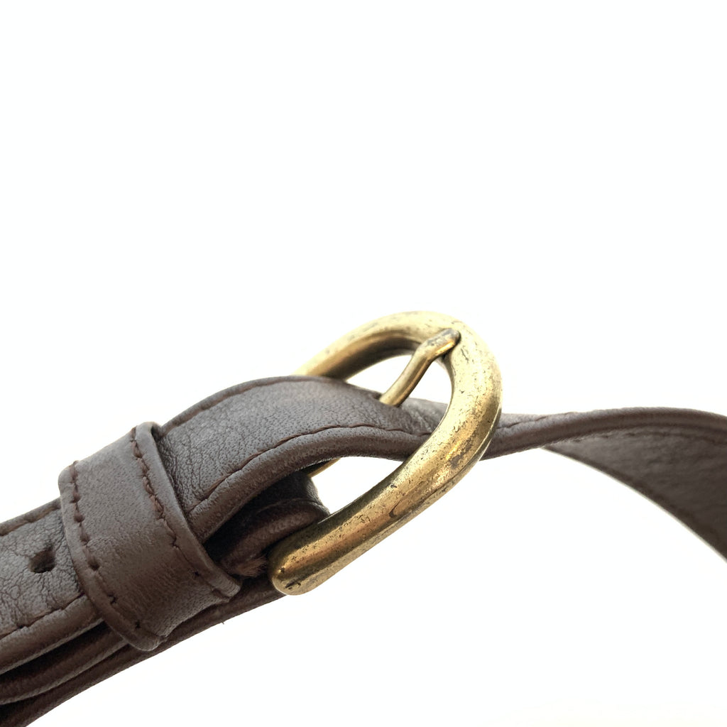 Nine West Suede Dark Brown Cross Body Bag | Pre Loved |