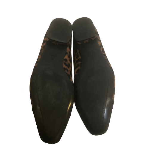 ZARA Cheetah Print Square Toe Ballet Flats | Gently Used |