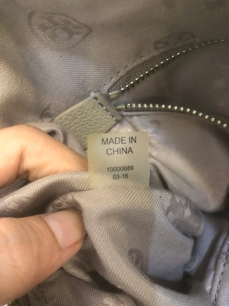 Tory Burch Patchwork Pebbled Leather Satchel | Pre Loved |