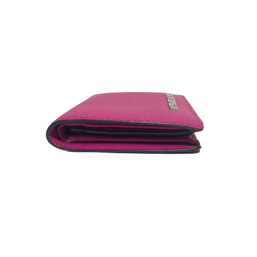 Michael Kors Fuschia Leather Small Flap Wallet | Pre Loved |