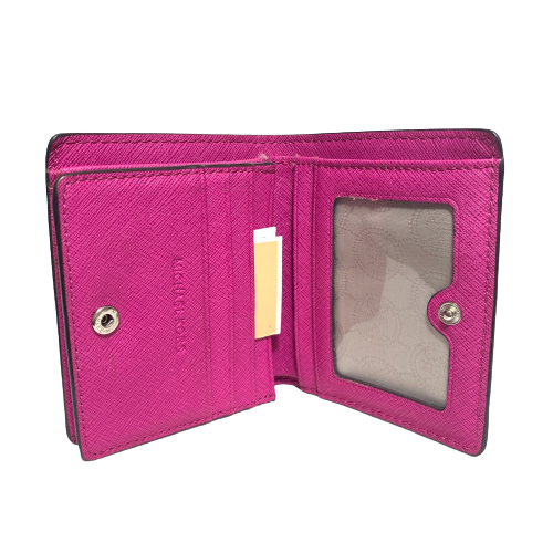 Michael Kors Fuschia Leather Small Flap Wallet | Pre Loved |
