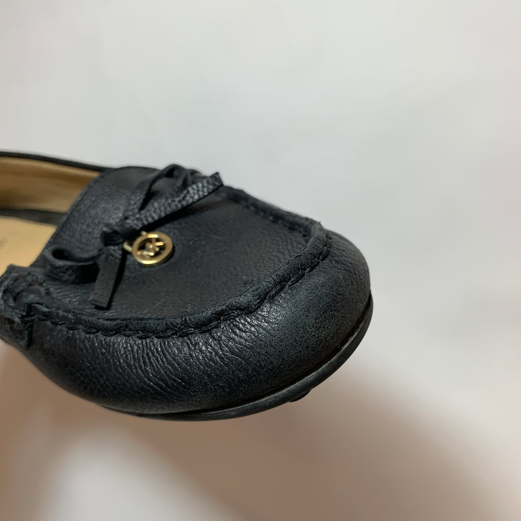 Michael Kors Black Leather Loafers | Pre Loved |
