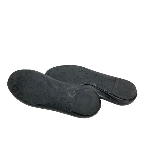 Tory Burch Black Leather REVA Ballet Flats | Pre Loved |